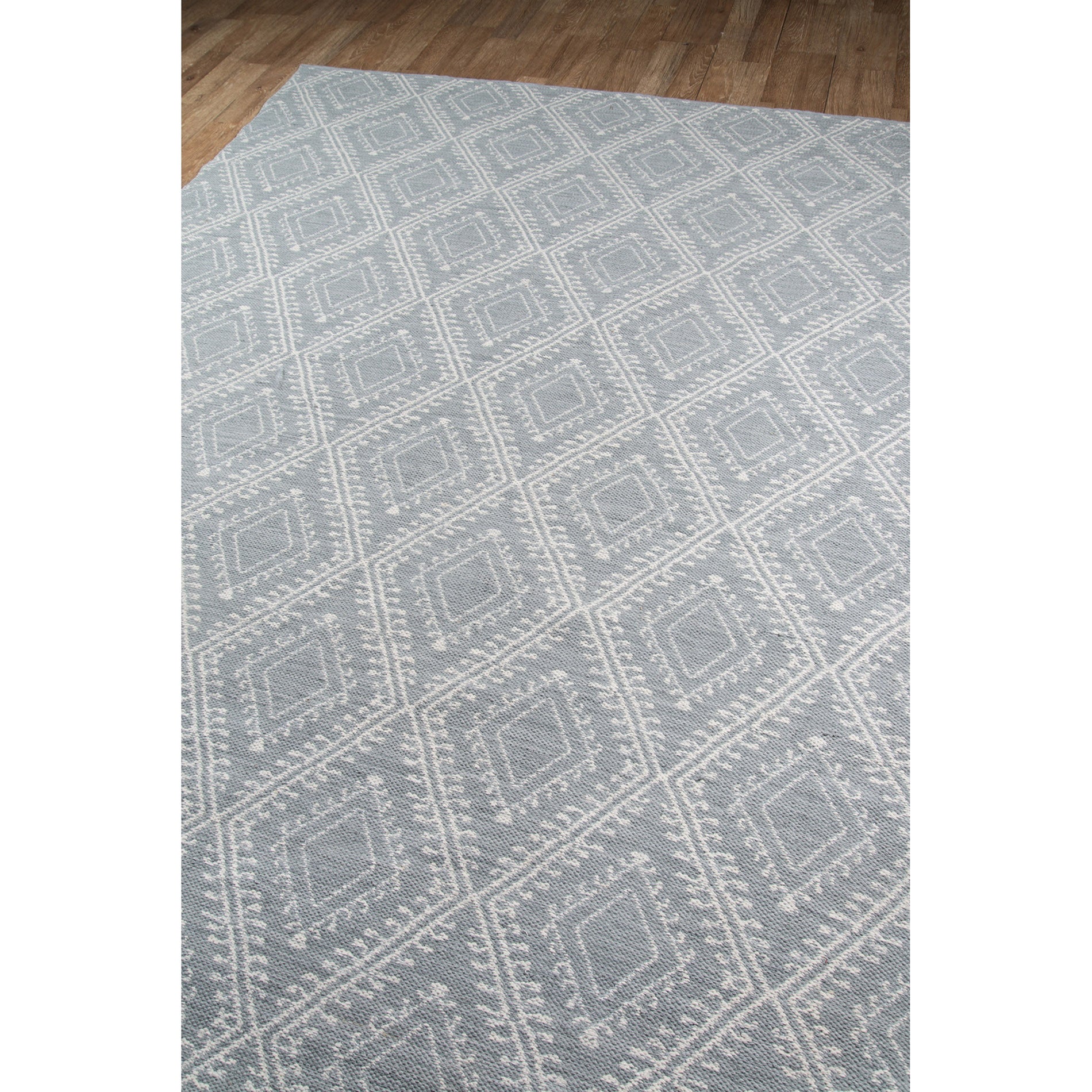 Erin Gates by Momeni Easton Pleasant Grey Hand Woven Indoor Outdoor Area Rug