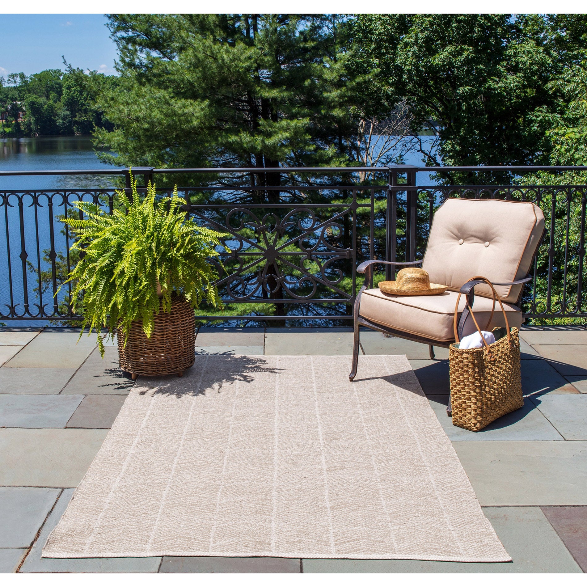 Erin Gates by Momeni Easton Congress Brown Hand Woven Indoor Outdoor Area Rug