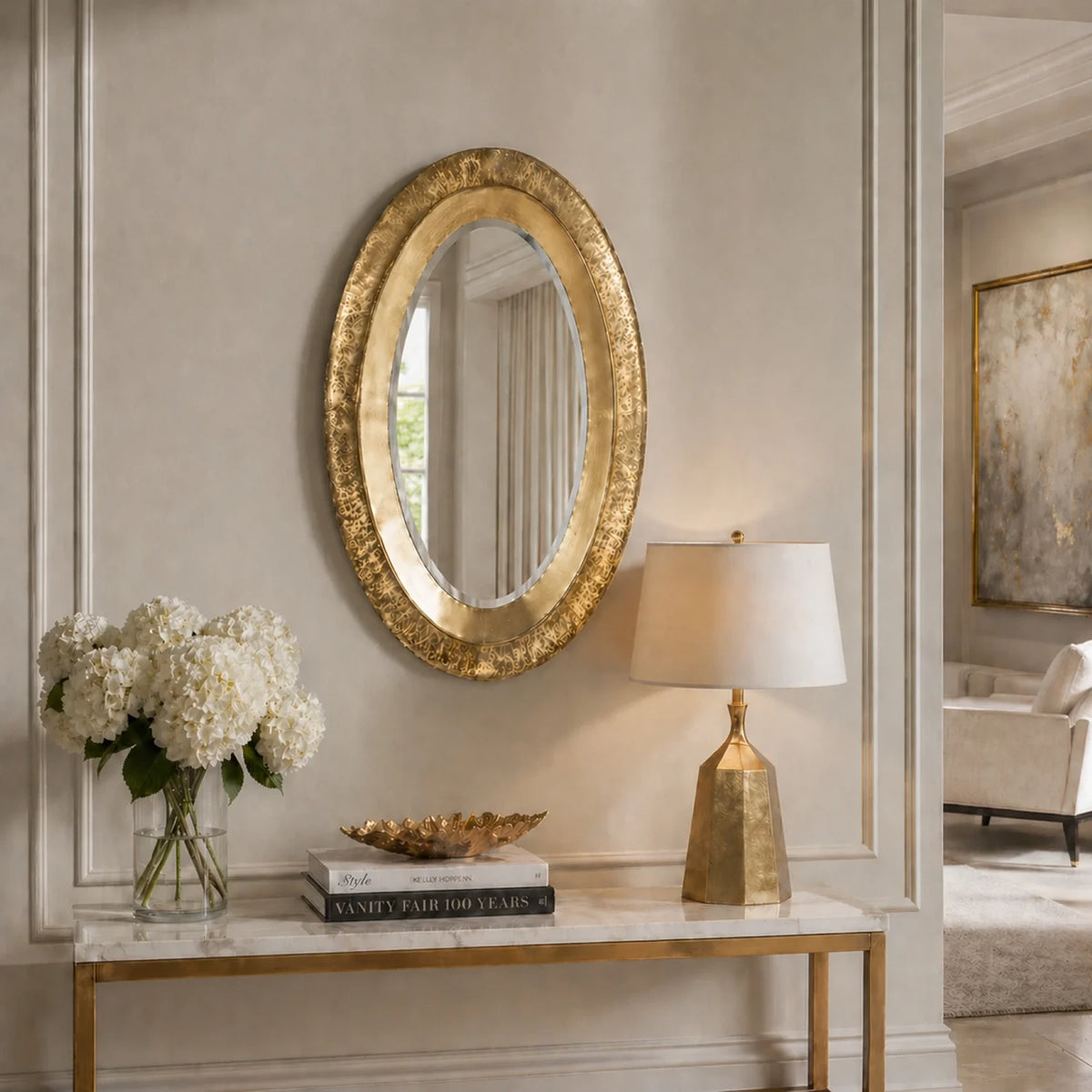 Jenna Oval Wall Mirror