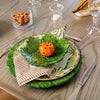 Compagnia Leaf Plate, Green Oak Leaves, Set of 4