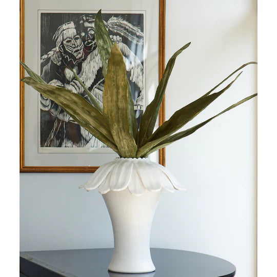 VASE DAISY MATTE WHITE CATALINA