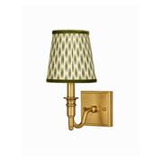 Green Velvet Weave Sconce Shade