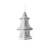 White with Blue Pagoda Gift Topper