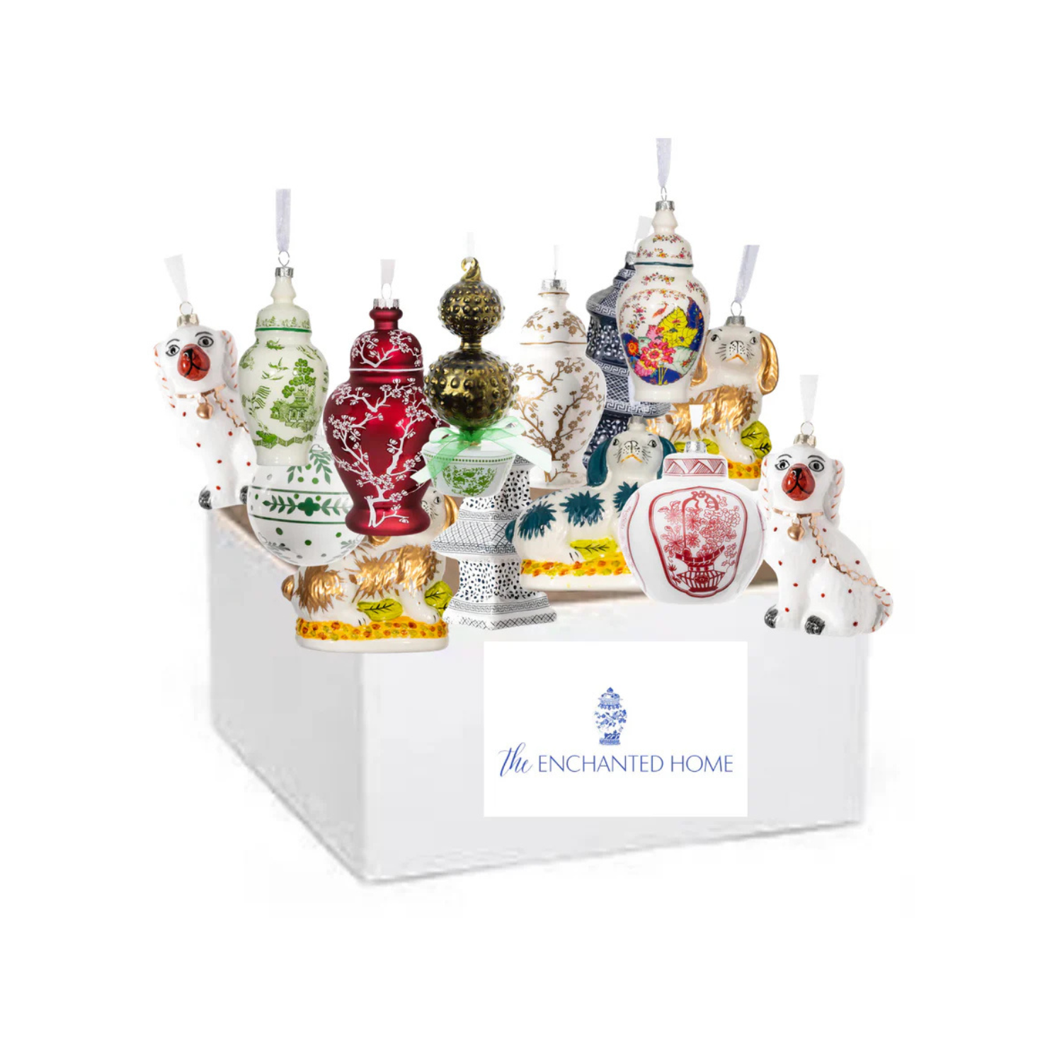 Grab bag of 20 ornaments (mixed colors)