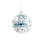Blue Greenery Ball Ornament Ornament
