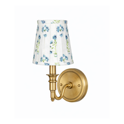 Blue Floral Sconce Shade