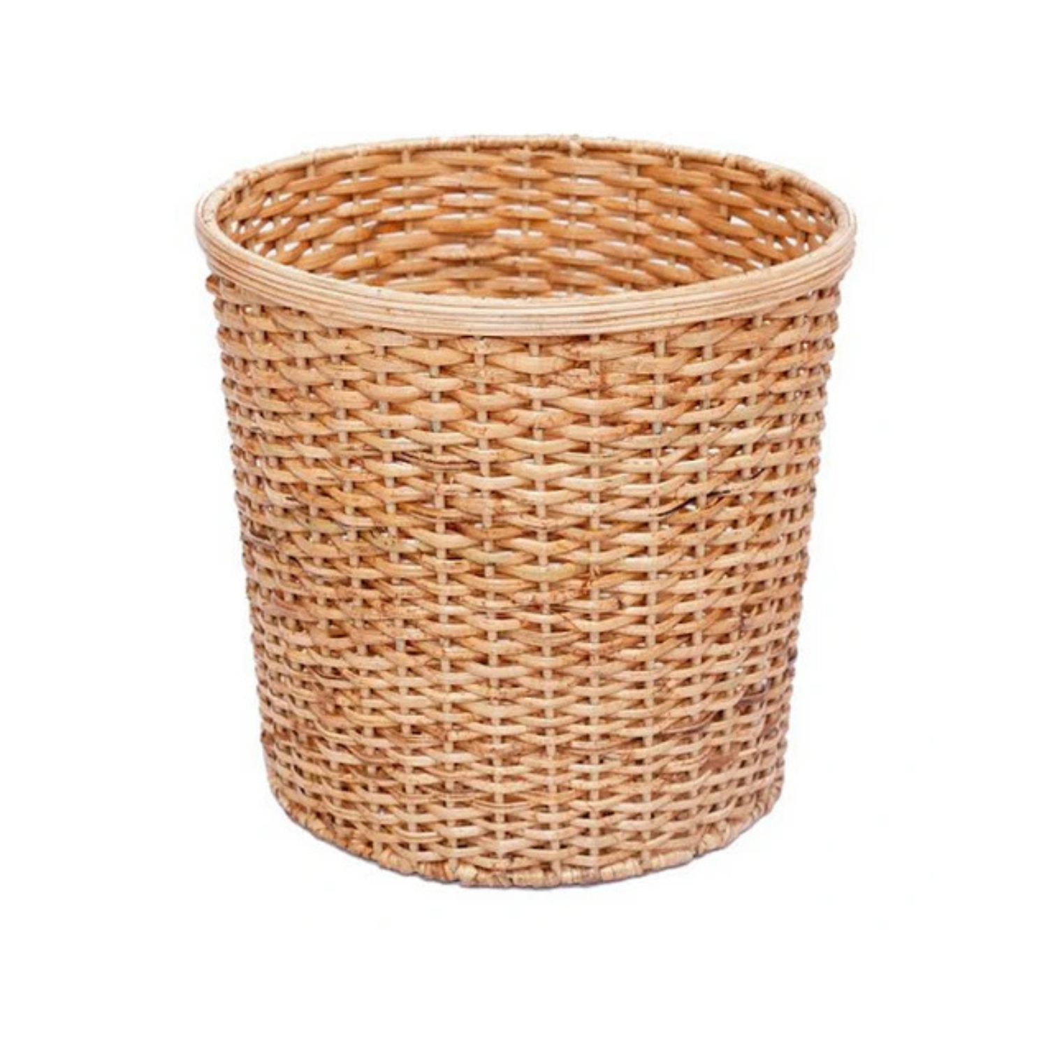 Round Wicker Wastepaper Basket