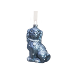 Solid Blue Staffordshire Dog Gift Topper