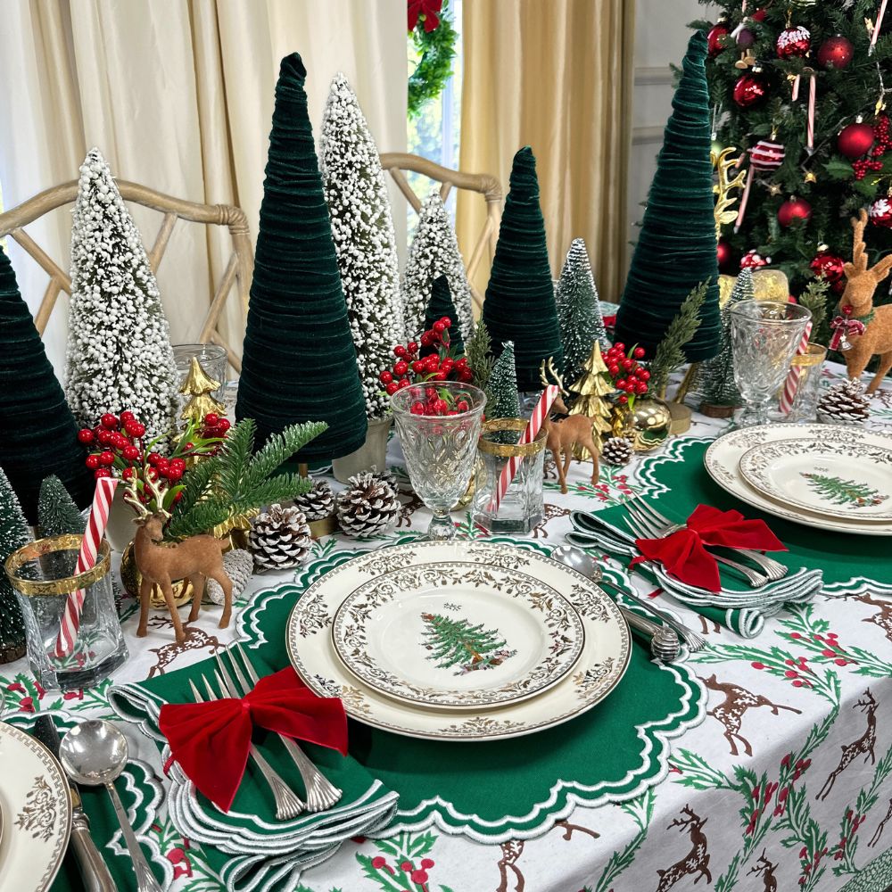 Bettina Placemat - Holiday Green (Set of 4)
