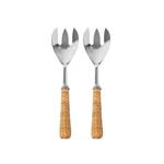 Basketweave Salad Server Set