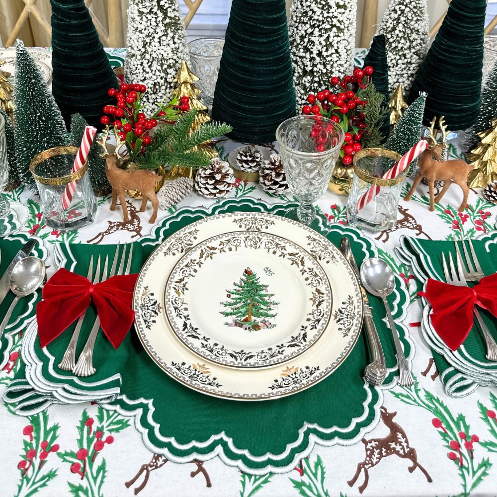 Bettina Placemat - Holiday Green (Set of 4)