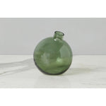 Glass Sphere Bud Vase, Spruce Green