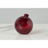 Glass Sphere Bud Vase, Merlot Red