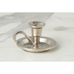 Chamberstick Candle Holder, Small, Silver