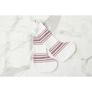 Holiday Stocking, Vintage Merlot Red Stripe, Set of 2