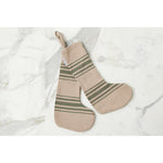 Holiday Stocking, Vintage Spruce Green Stripe, Set of 2