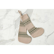 Holiday Stocking, Vintage Spruce Green Stripe, Set of 2