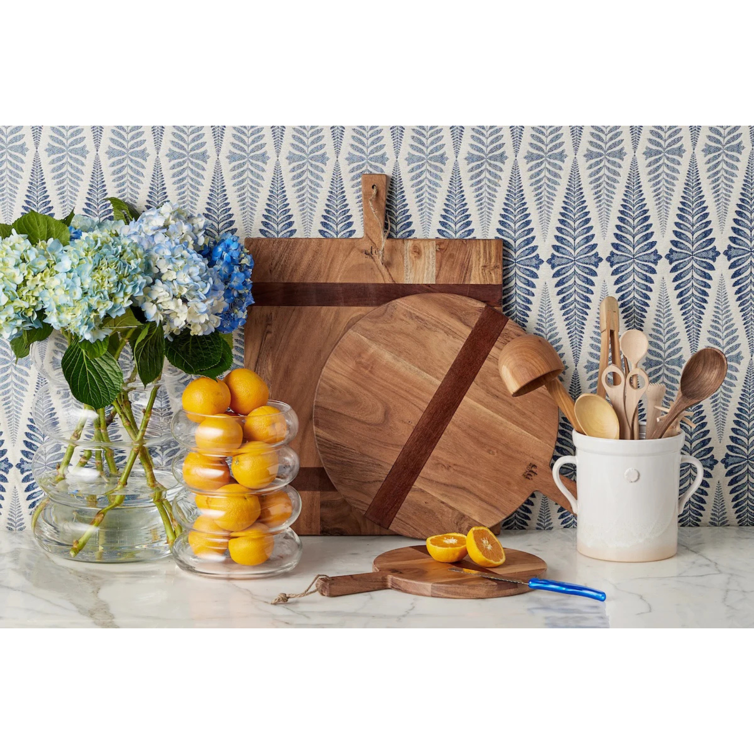 Natural Round Charcuterie Board