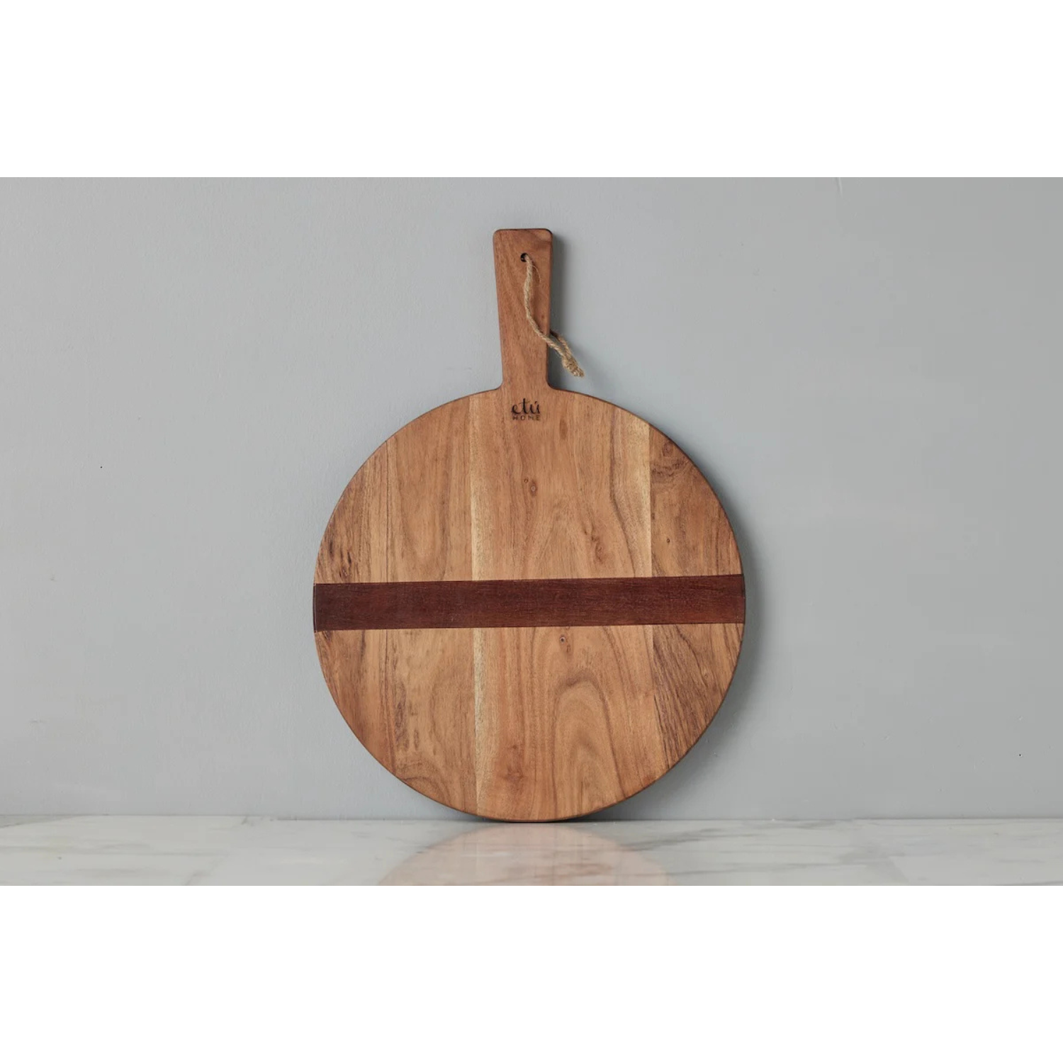 Natural Round Charcuterie Board