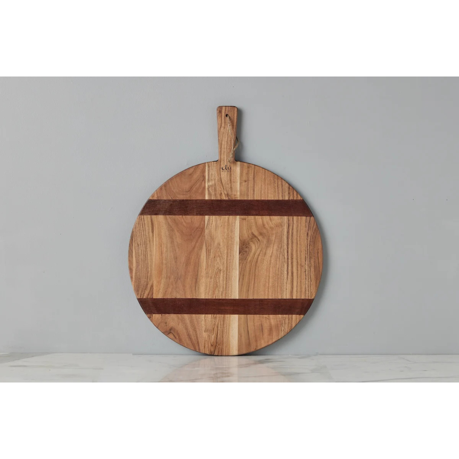 Natural Round Charcuterie Board