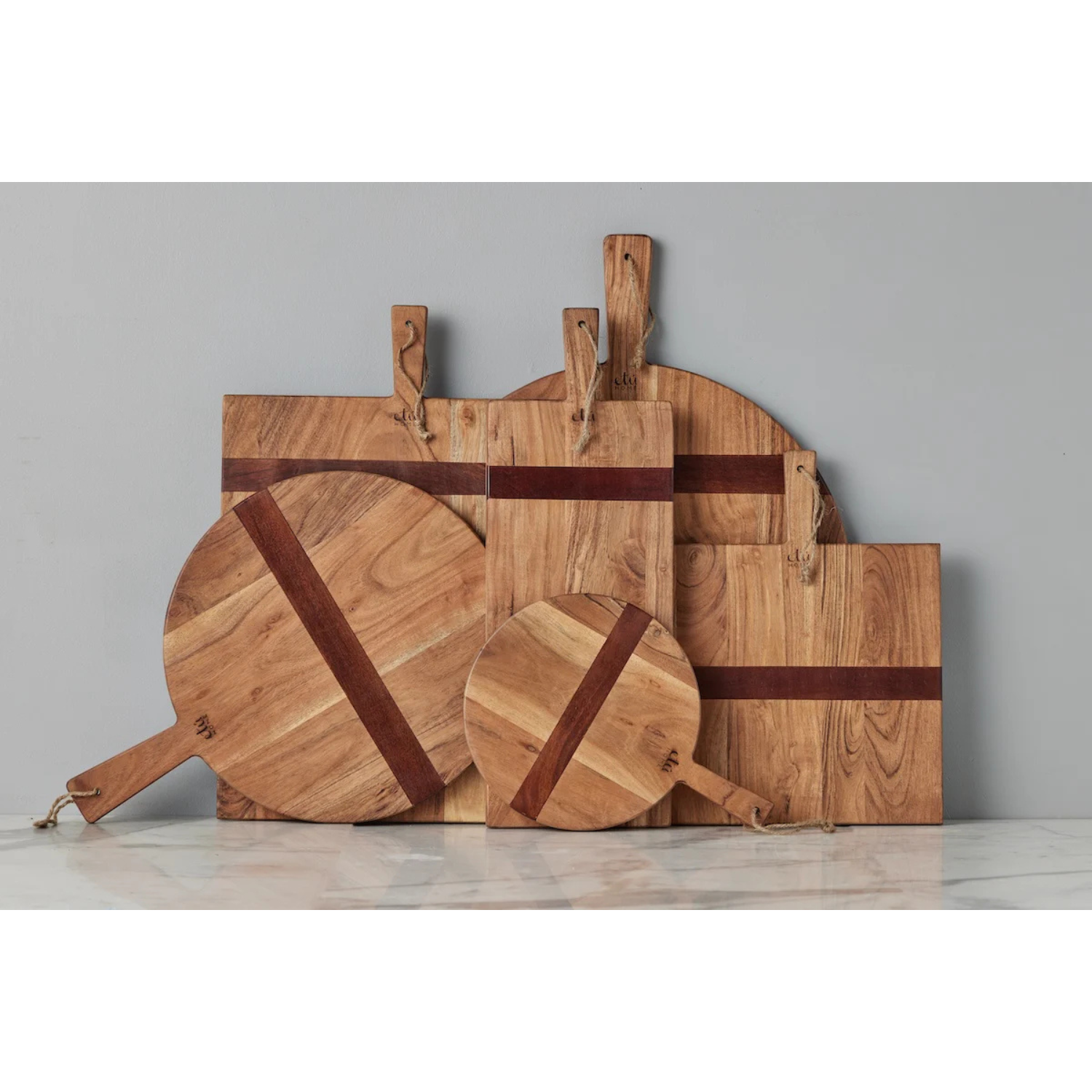 Natural Round Charcuterie Board