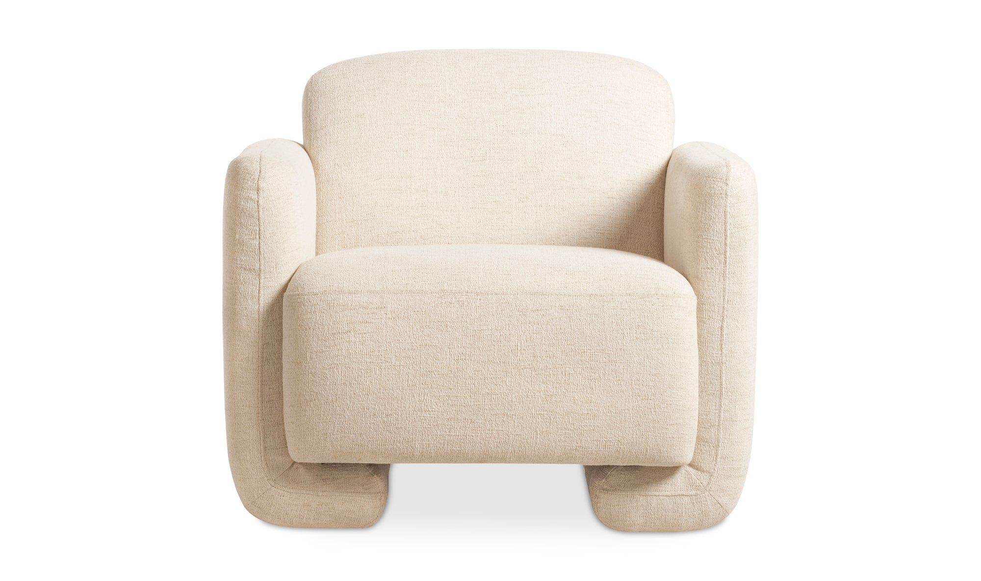 Bran Accent Chair - Flecked Ivory