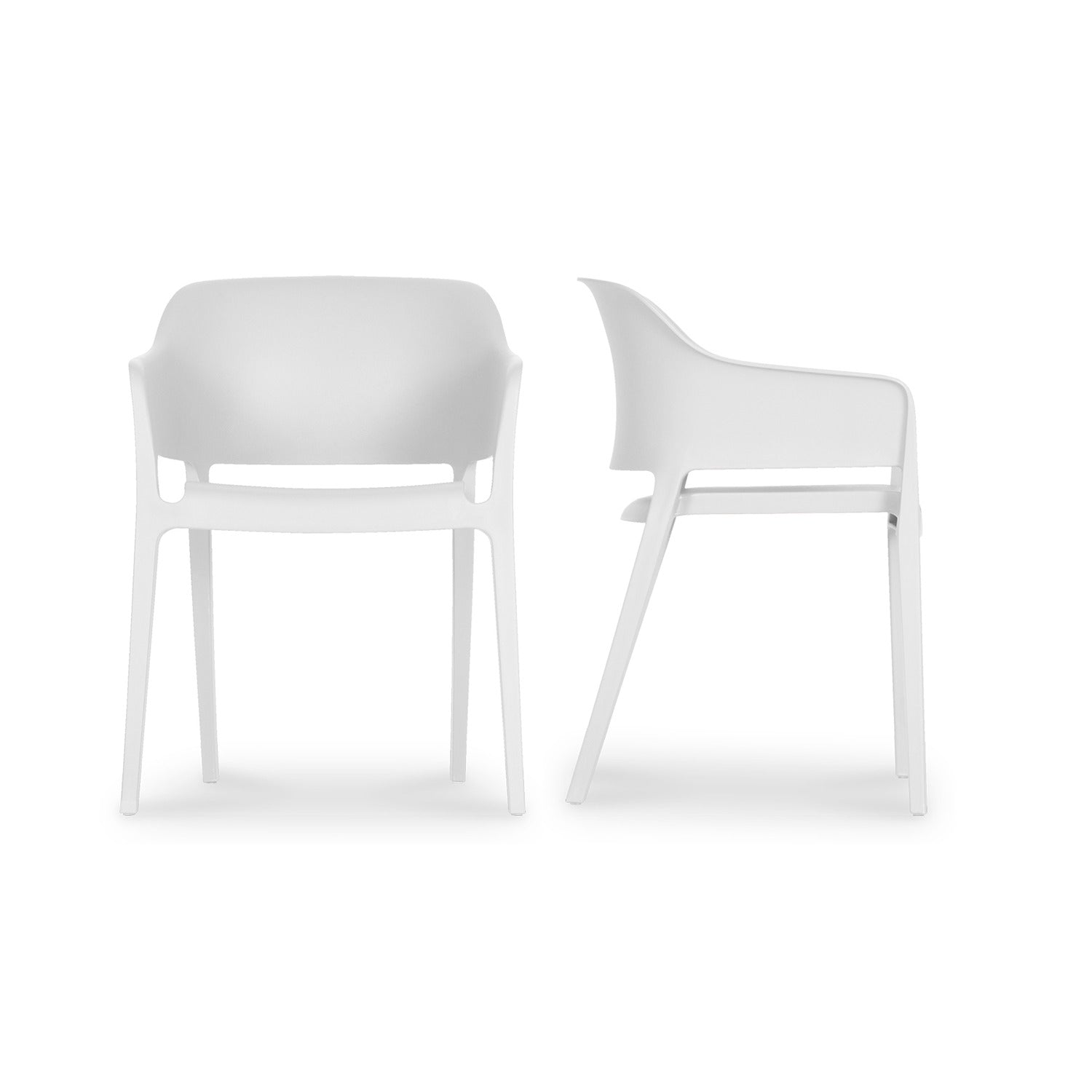 Bodhi Outdoor Dining Chair White - Set of 2