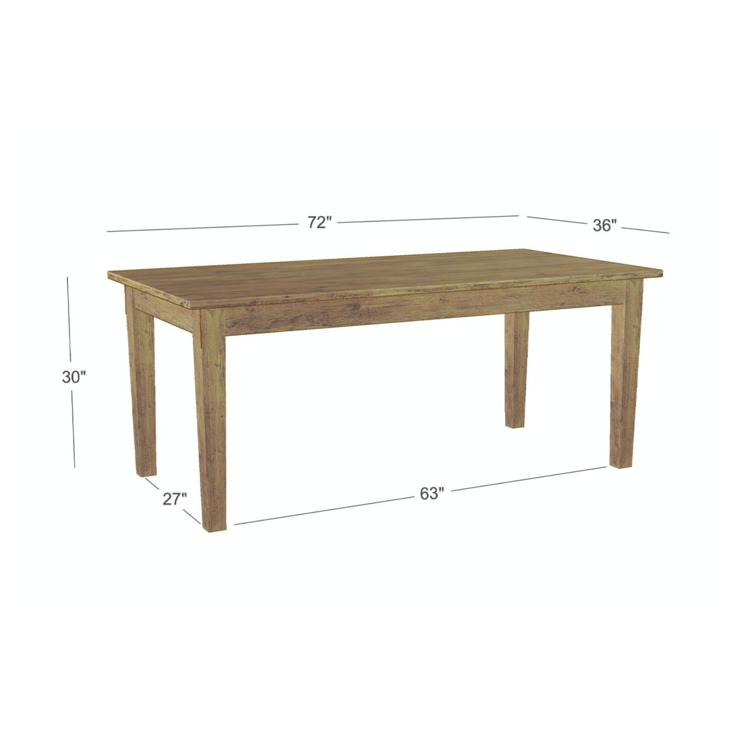 Provence Farm Table, Natural, 84"