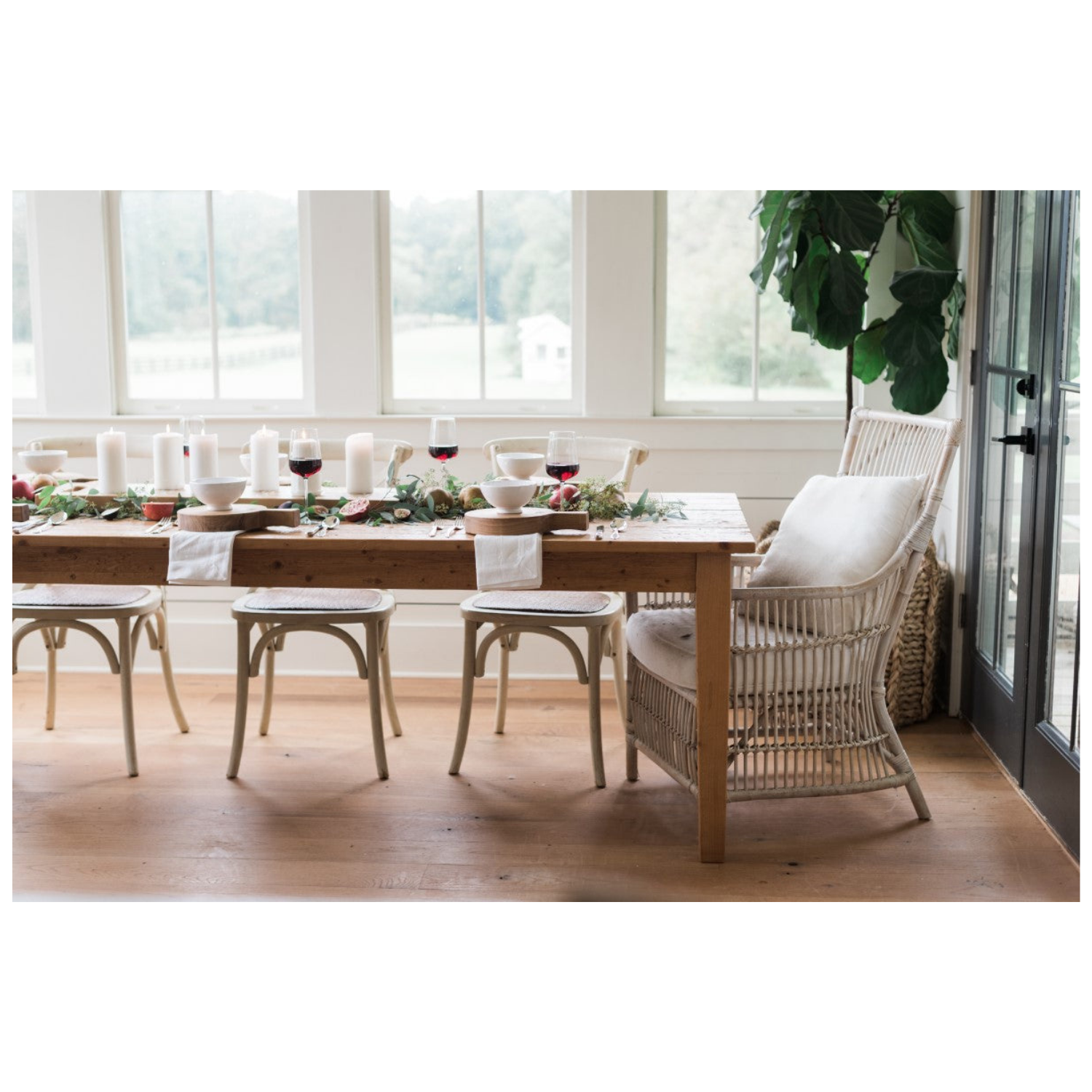 Provence Farm Table, Natural, 84"