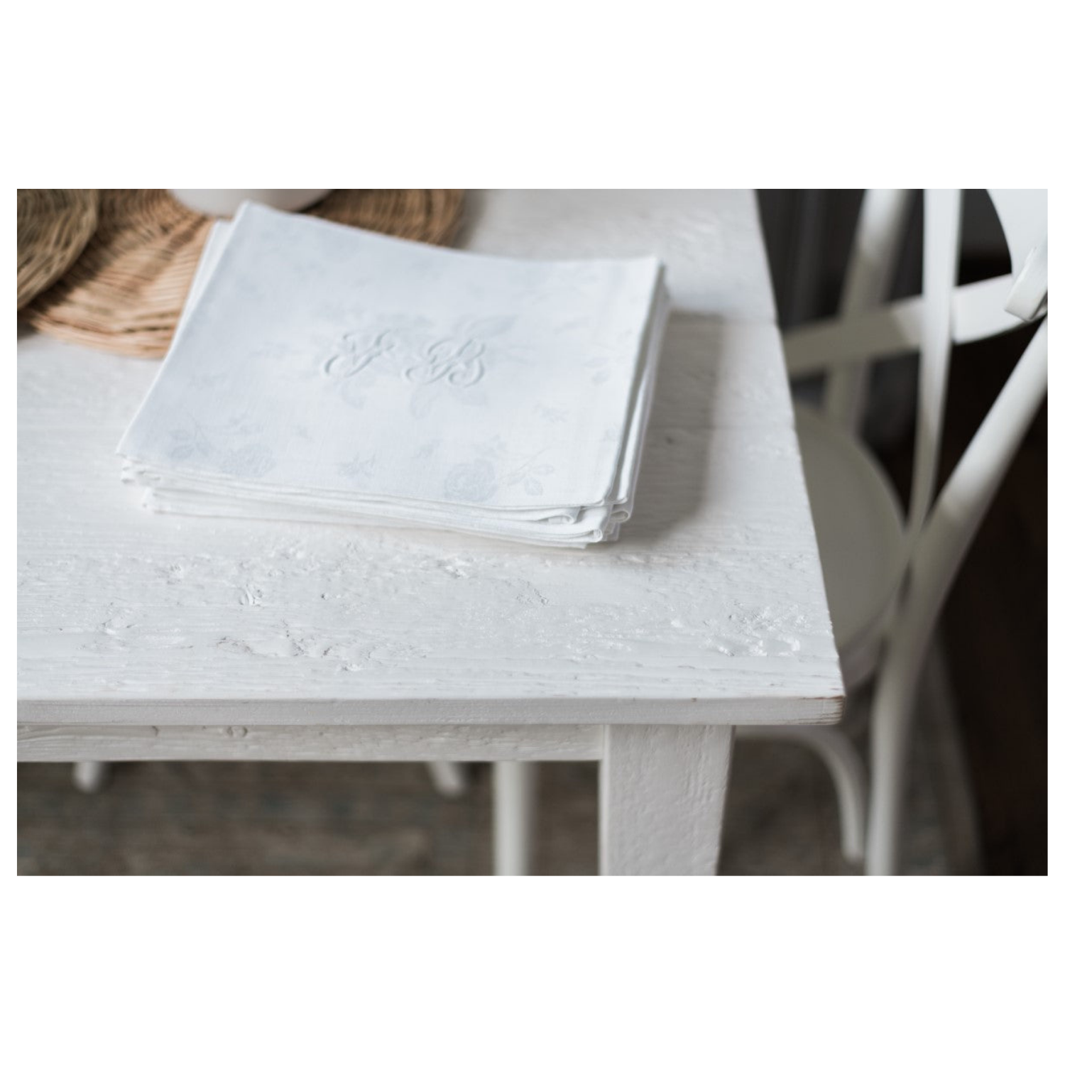 Provence Farm Table, White,120"