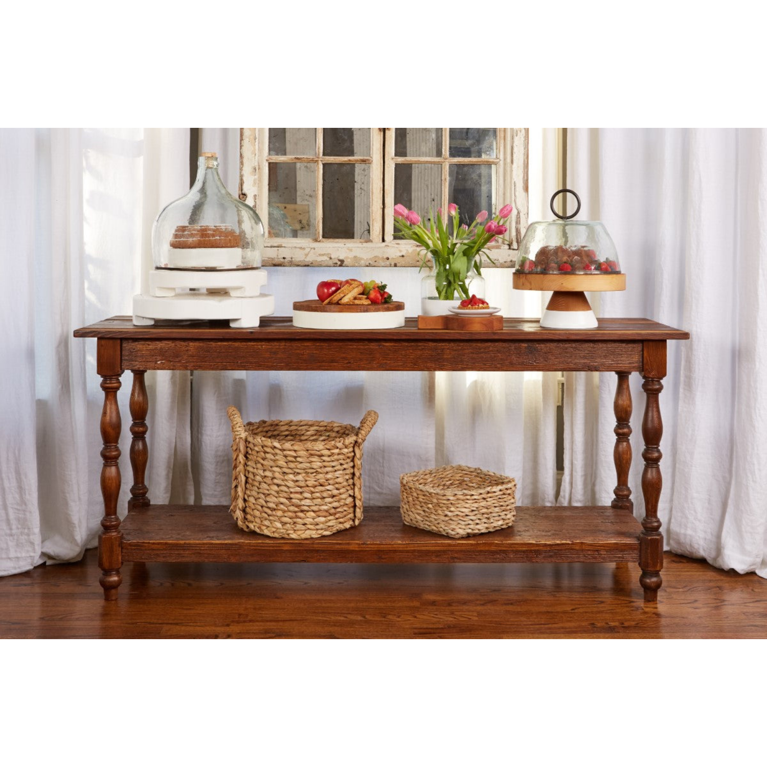 Belgian Monastery Console, Saddle, 72"