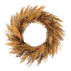 FALL WHEAT/FERN WREATH 30"