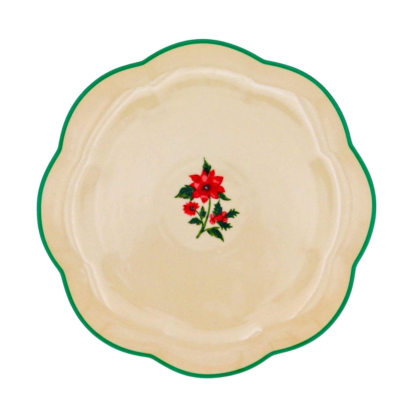 Fabled Flora Scalloped Starter Plate - Set of 4 (+1 Bonus Plate)