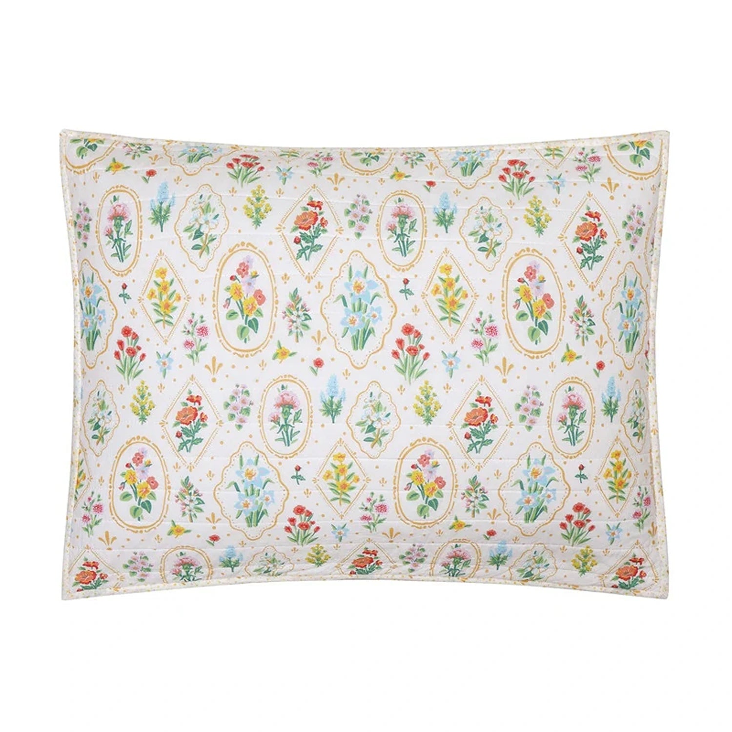Flowers Wallpaper Quilt Set