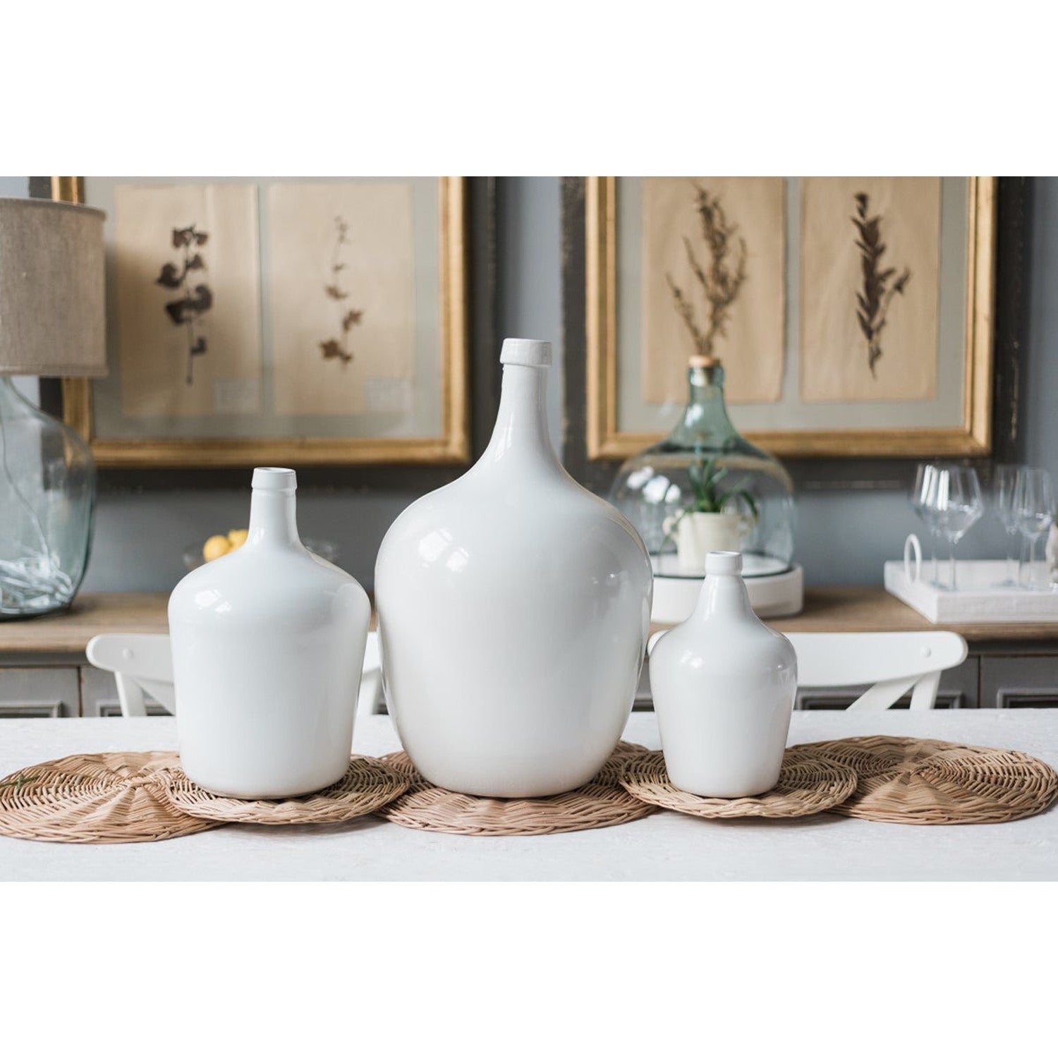 White Demijohn