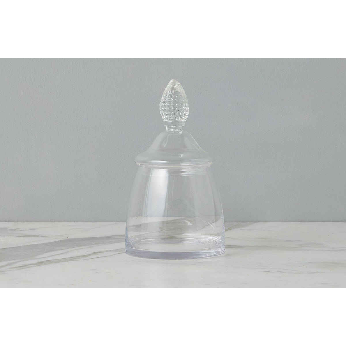 Glass Teardrop Jar, Lid