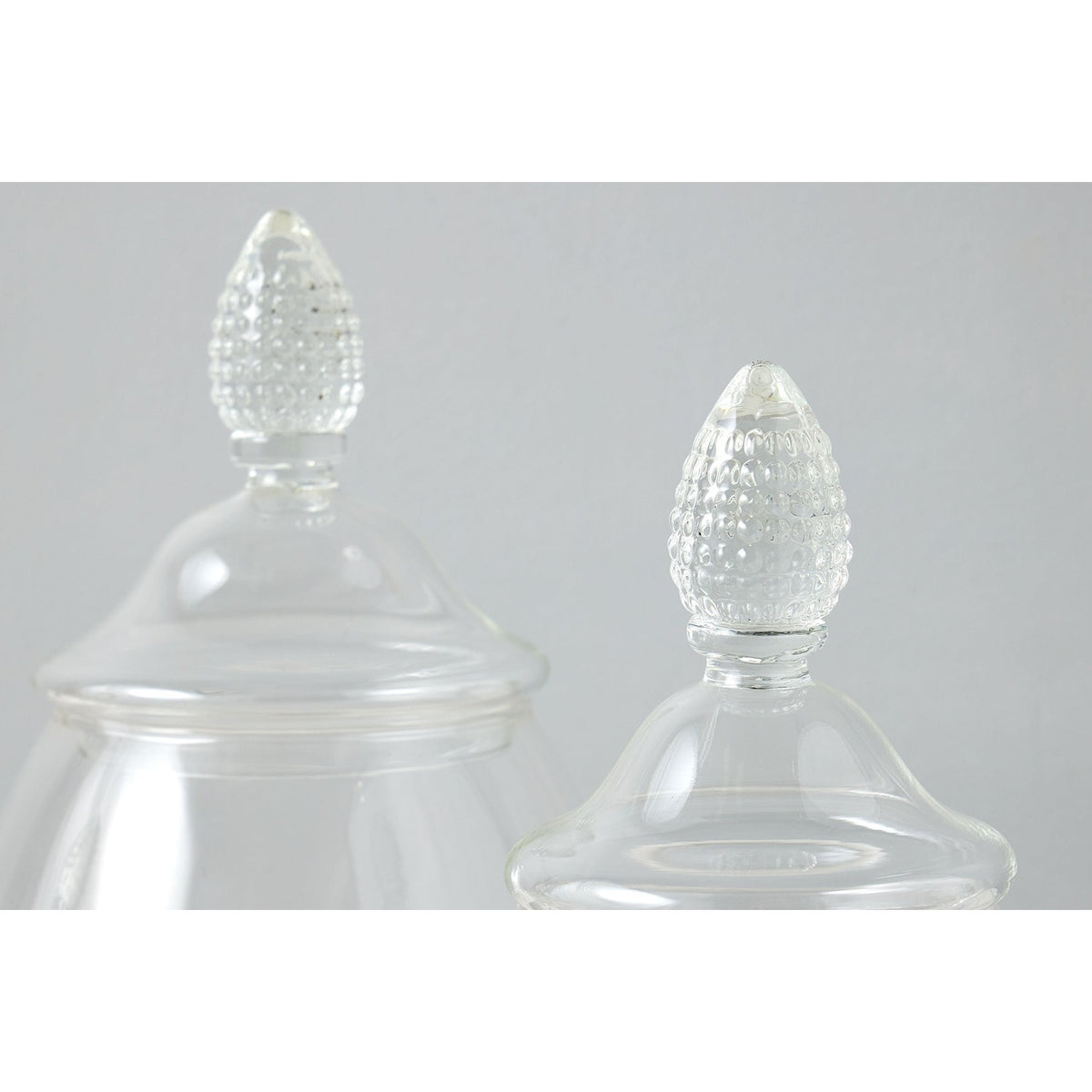Glass Teardrop Jar, Lid