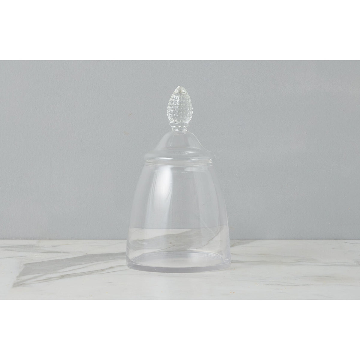 Glass Teardrop Jar, Lid