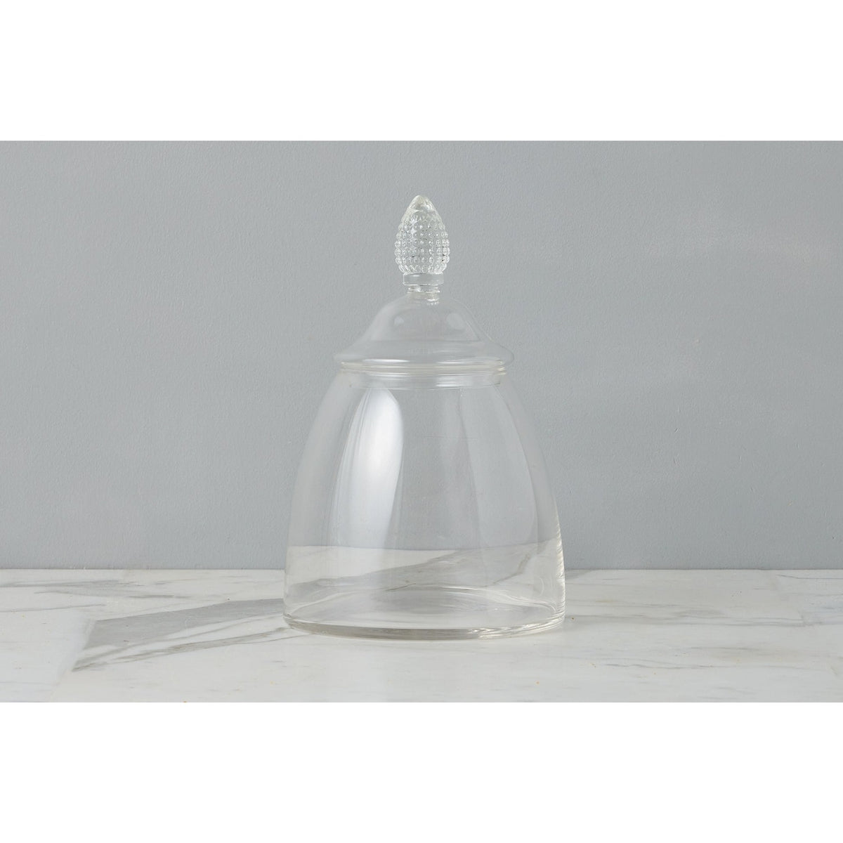 Glass Teardrop Jar, Lid