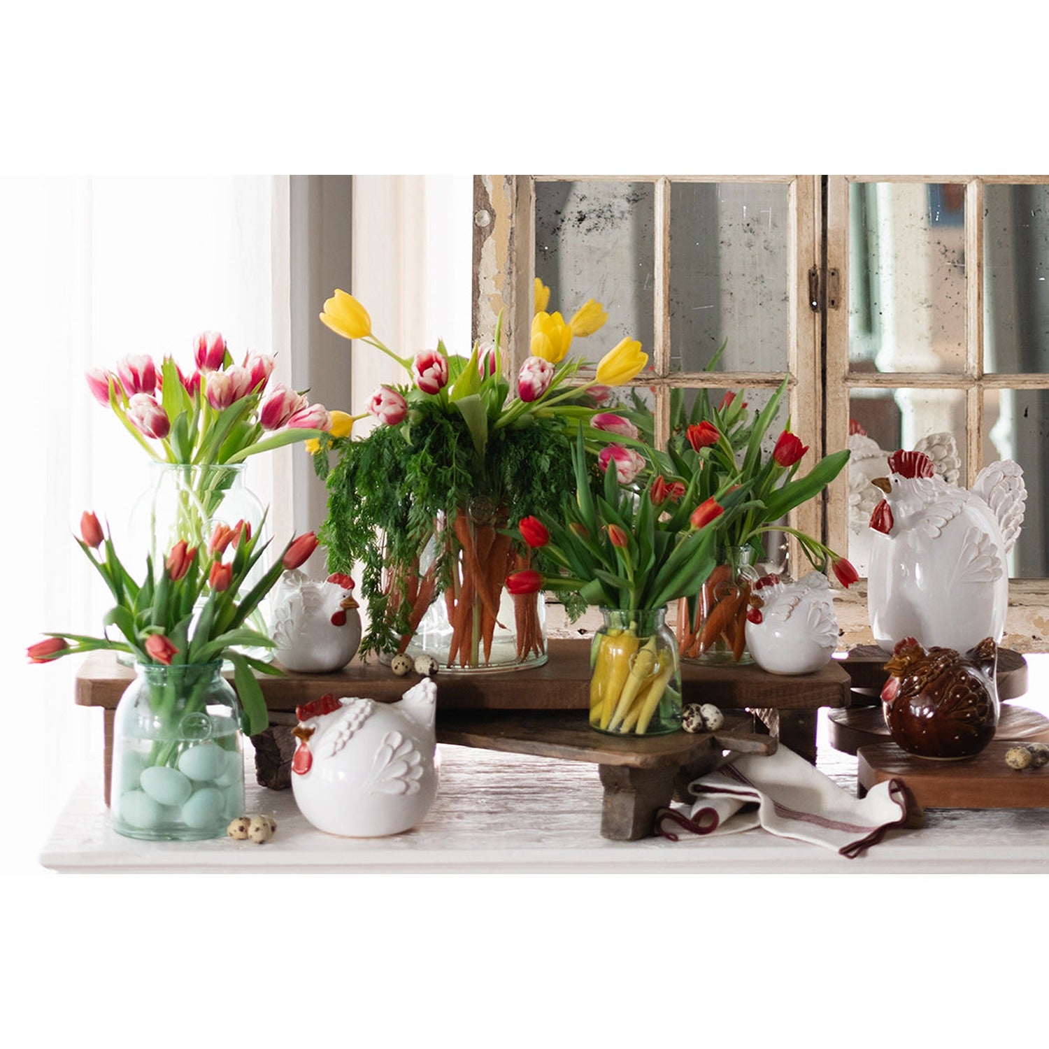 French Bee Mason Jar Vase