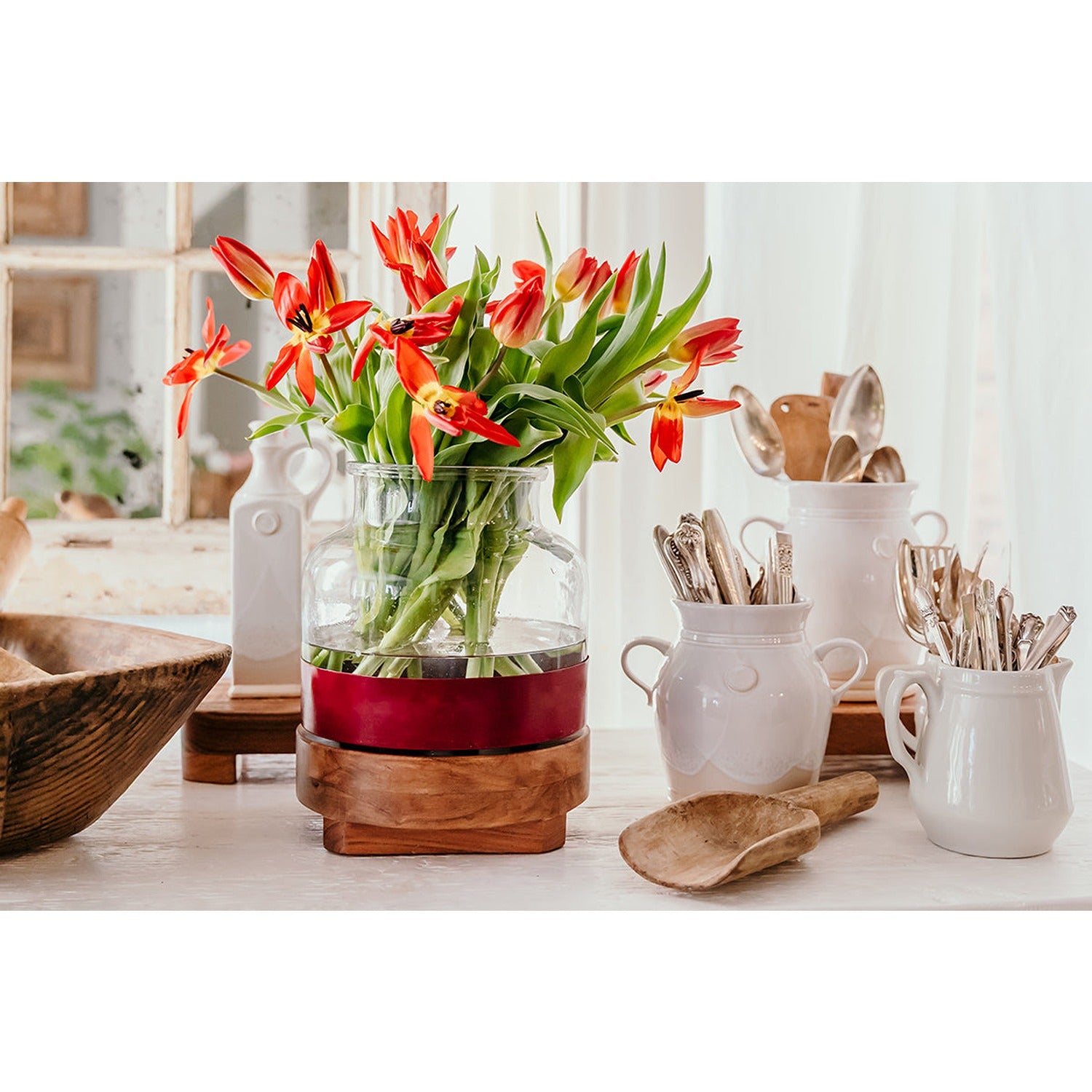 3-in-1 Glass Bloom Vase, Vineyard Color Set