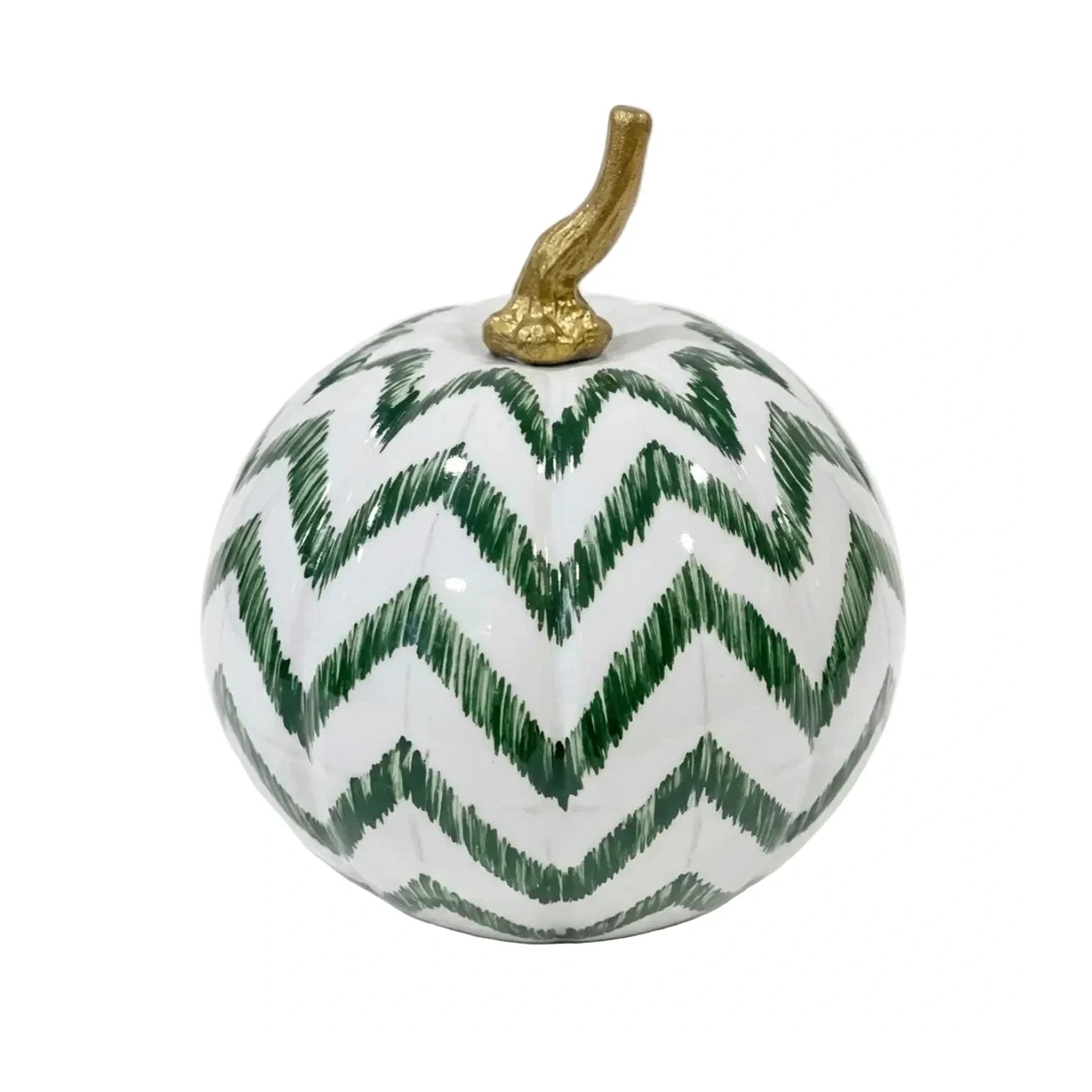 Green Chevron Pumpkin