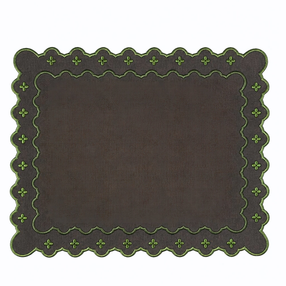 Georgina Placemat - Cocoa and Sage (Set of 4)