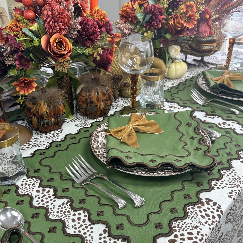 Georgina Napkin - Fern and Cocoa (Set of 4)