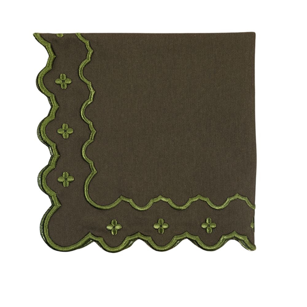 Georgina Napkin - Cocoa and Sage (Set of 4)