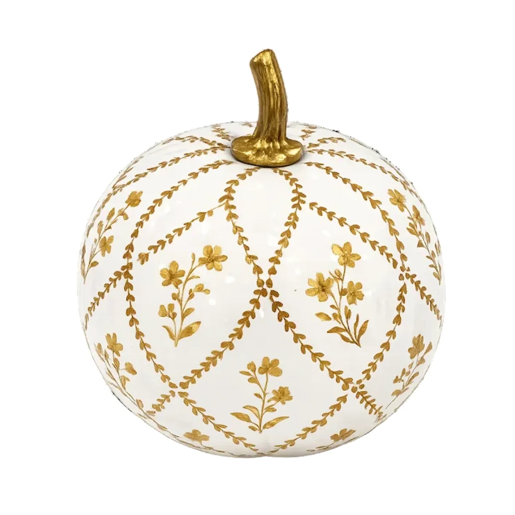 Gold Garden Trellis Pumpkin