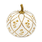 Gold Garden Trellis Pumpkin