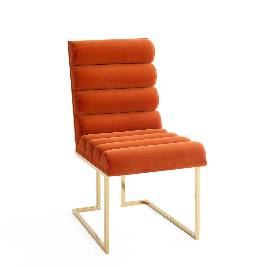 Channeled Goldfinger Dining Chair