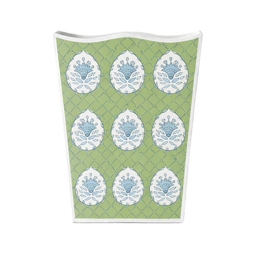Green Meadow Crest Wastepaper Basket & Tissue (3 Options)