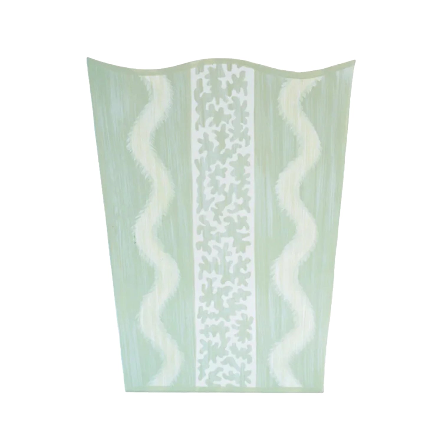 Green Ikat Wastepaper Basket & Tissue (3 Options)